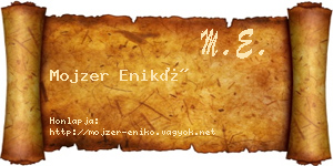 Mojzer Enikő névjegykártya