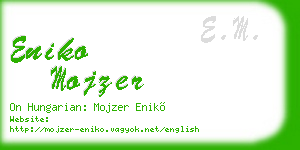 eniko mojzer business card
